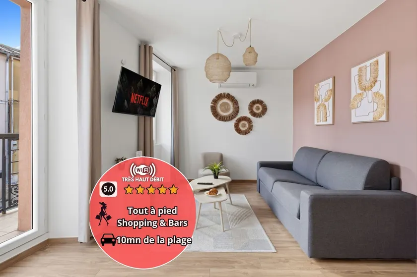 ”SWEET” New – Air-conditioned – Balcony – Downtown - Image 1