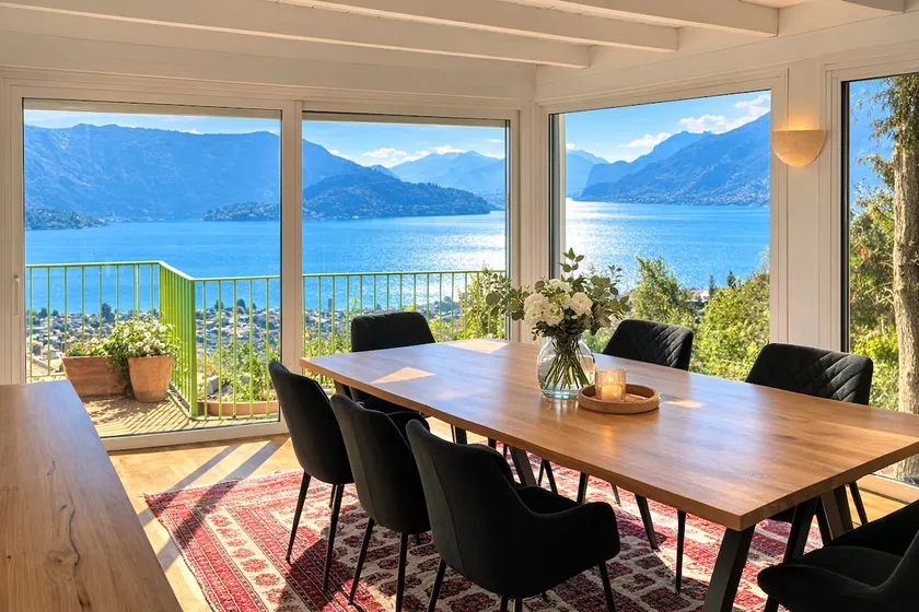 Lakeside retreat private terrace stunning views - Image 1