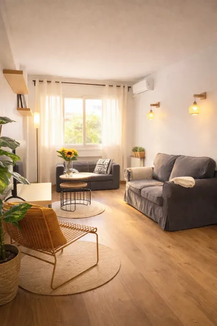 Comfortable apartment, 3 bedrooms with AC Camp Nou - Image 1