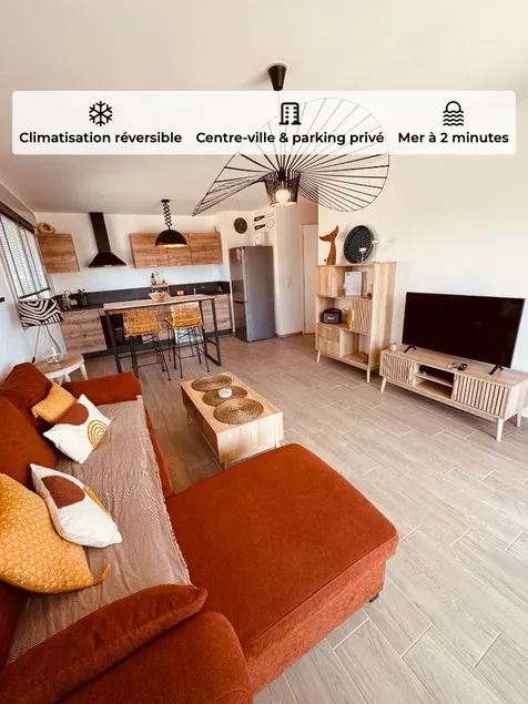 3-bedroom Art Deco: air conditioning, parking, near the sea - 4-star rating - Image 1