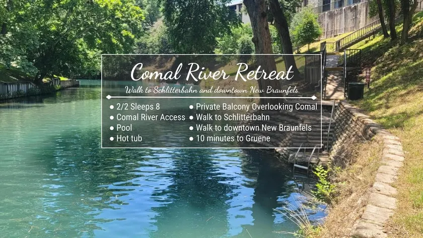 Walk to Schlitterbahn/Comal access/2-2/Sleeps 8 - Image 1