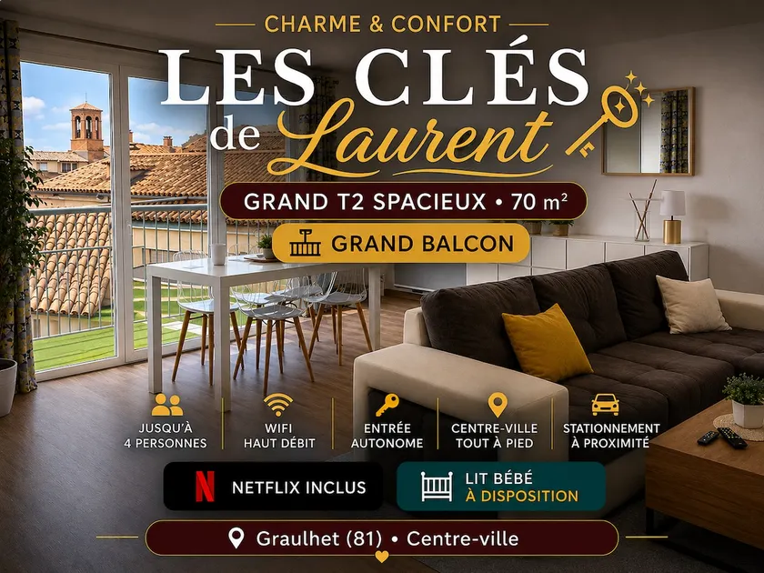 Les Clés de Laurent • 70 m² & large balcony - Image 1