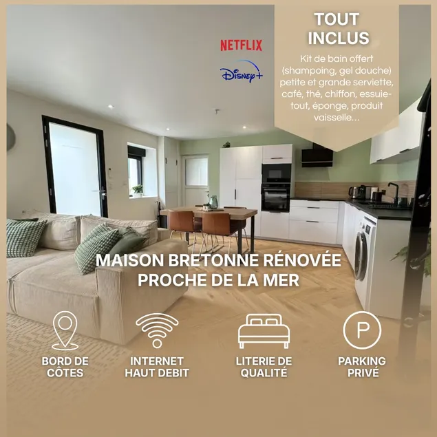 Renovated Breton house close to the sea - Image 1