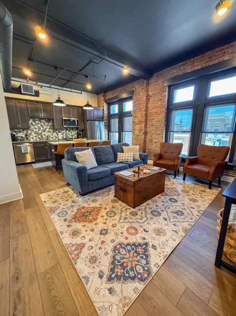 Modern Downtown Troy Loft | 2BR, Brick & Style - Image 1