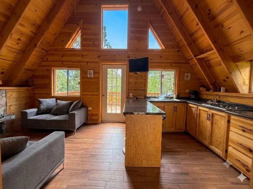 GlampingMORET Beautiful Alpine Cabin M3 with Fireplace - Image 1