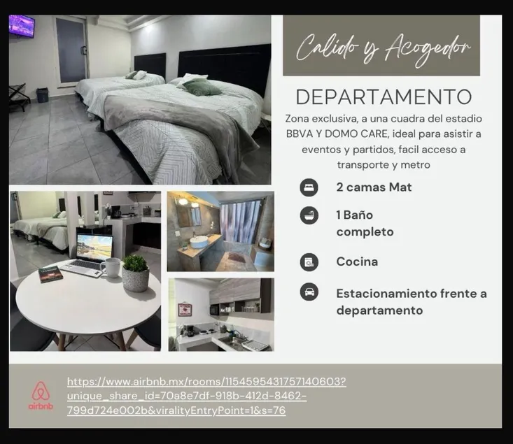 Modern loft, 1 block from Estadio Mty and Domo Care - Image 1