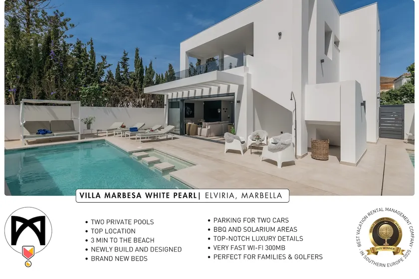 VACATION MARBELLA I Villa Marbesa White Pearl, Two Private Pools, 3min walk to the Beach, Fastest WiFi, Built in 2024 - Image 1