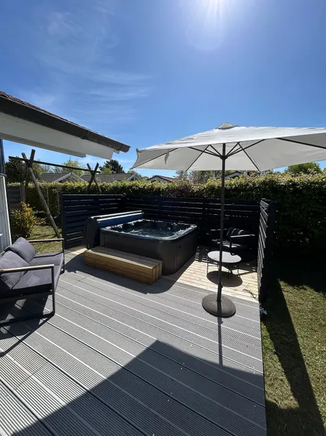 Lovely house by Dyngby beach with large outdoor spa - Image 1