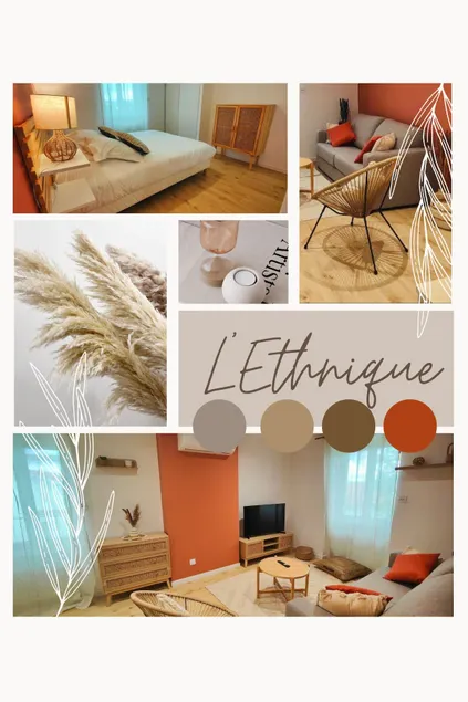 L'Ethnique : 6 pers, Park, wifi, clim, check-in 24 - Image 1
