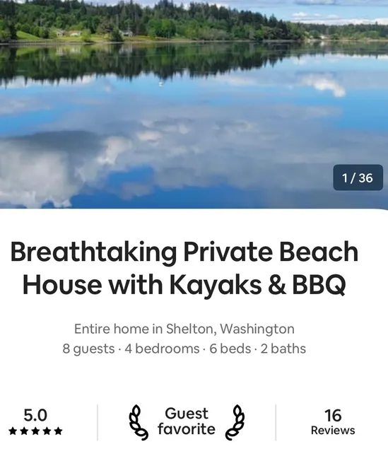 Breathtaking Private Beach House with Kayaks & BBQ - Image 1