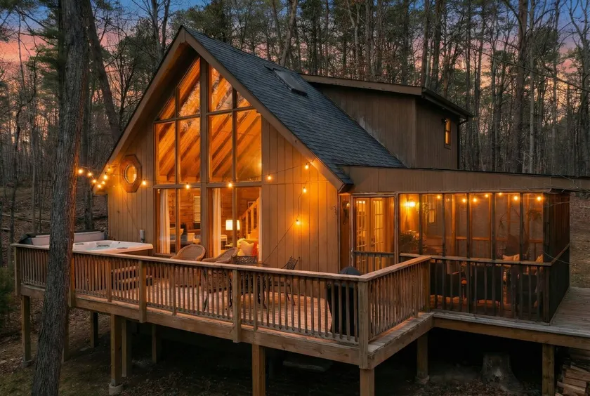 Dog-Friendly A-Frame with Hot Tub and Firepit - Image 1