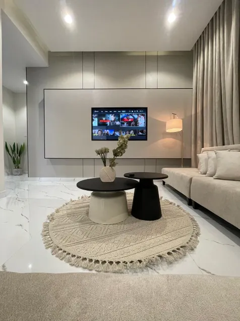 Elegant apartment with a balcony and a bedroom - Image 1