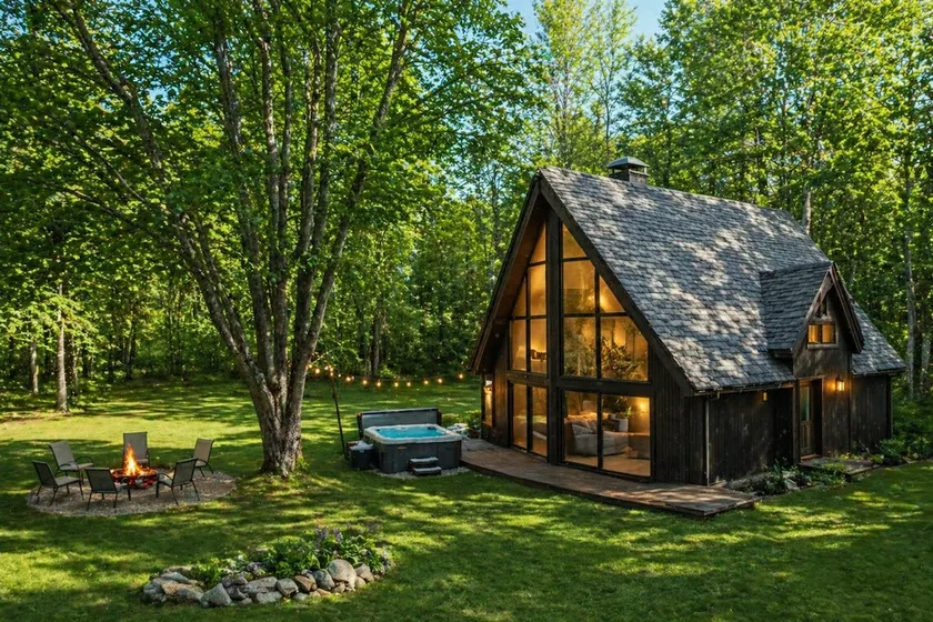 Aframe on 5 private acres w/ Hot Tub, Pet Friendly - Image 1