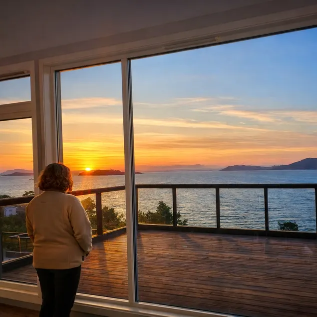Exclusive views, jacuzzi and evening sun - Image 1