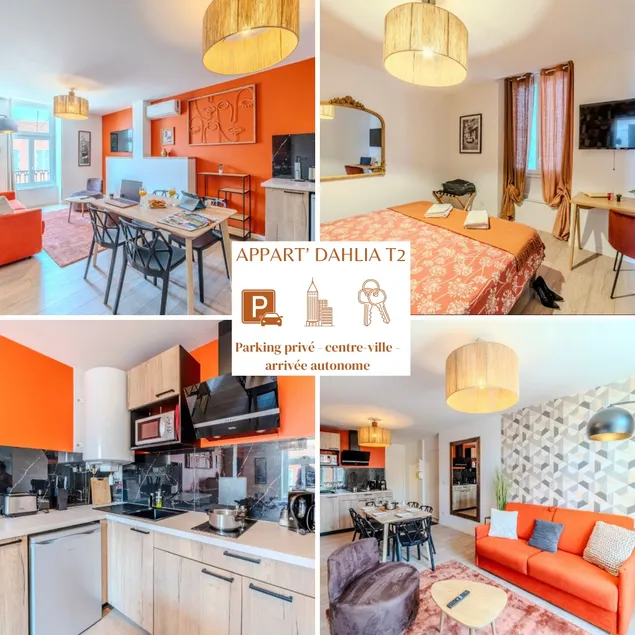 Dahlia 2–4 people Parking & Air conditioning - Roanne city center - Image 1