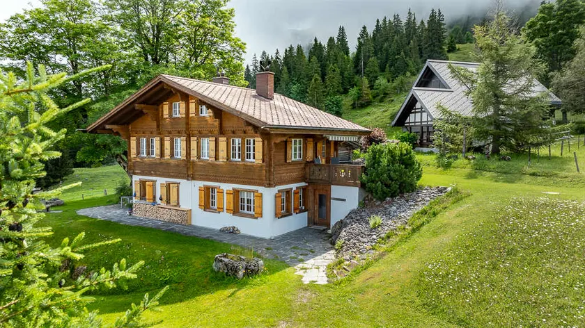 Lake and Mountain View Chalet,Fireplace and Garden - Image 1