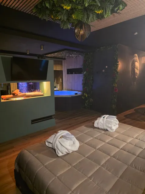 Private suite equipped with a whirlpool bath, sauna, and steam room - Image 1
