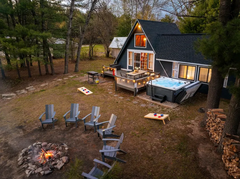Riverfront A-Frame | Hot Tub, Views & Fireplace - Image 1