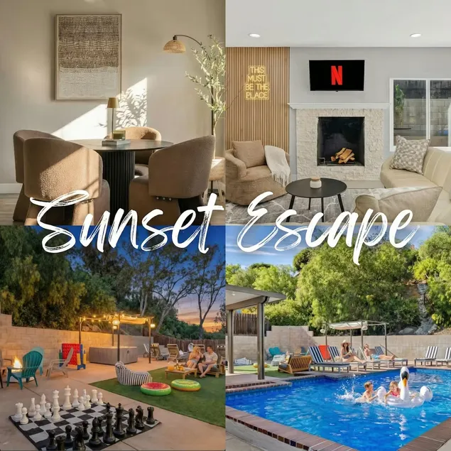 LUX Sunset | Solar-Heated Pool • Firepit • Games - Image 1