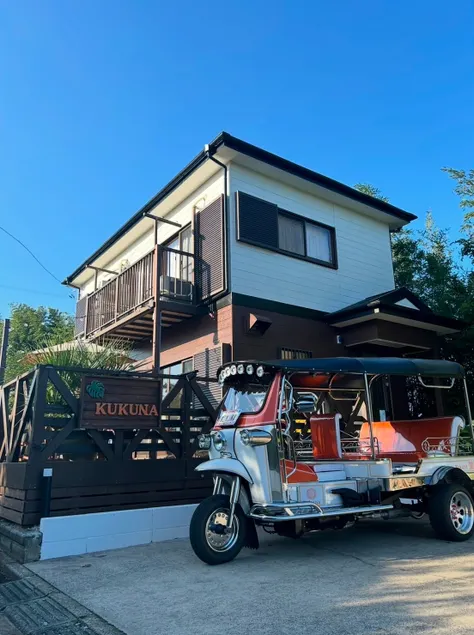 2 small dogs OK/6 people can stay/1 car can park/barbecue on the spacious wooden deck/Shirahama Beach stroll/free tuktuk rental - Image 1