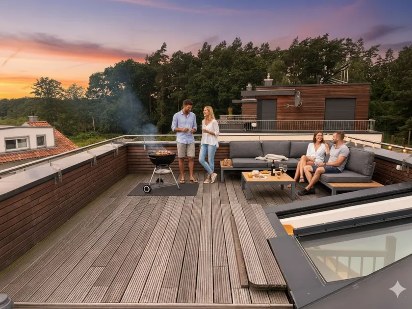 Exclusive vacation home sauna panoramic rooftop terrace - Image 1