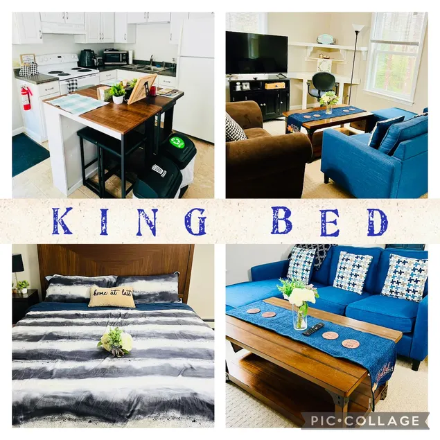 Cozy King bed apt near Portland with free parking - Image 1