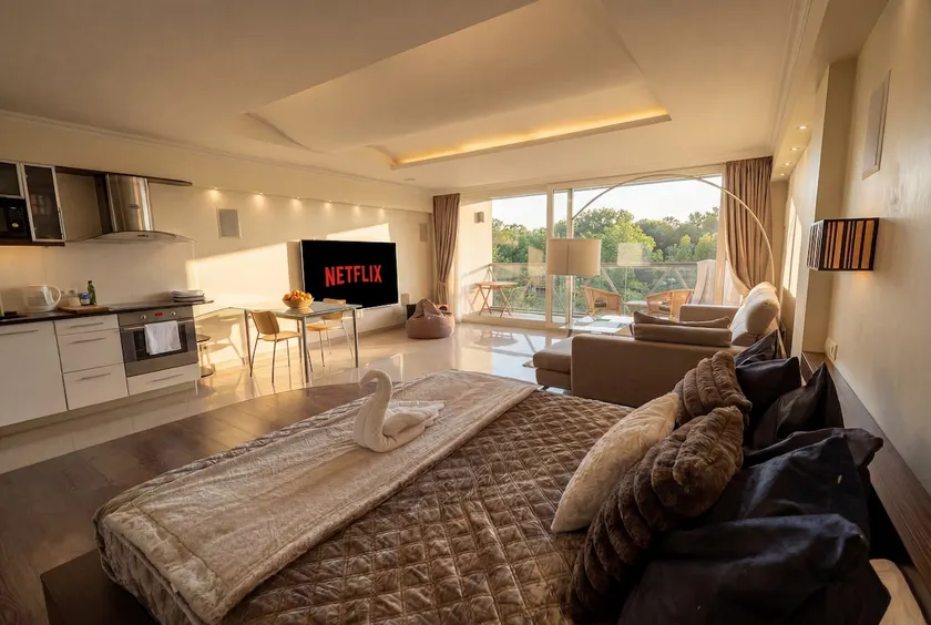 Sky Sauna Penthouse - City View & Gigantic Terrace - Image 1