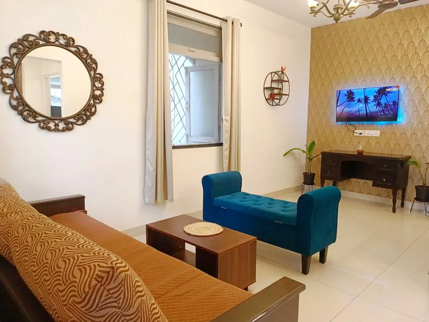 Poolside Apartment Bliss by the Pool Candolim Goa - Image 1