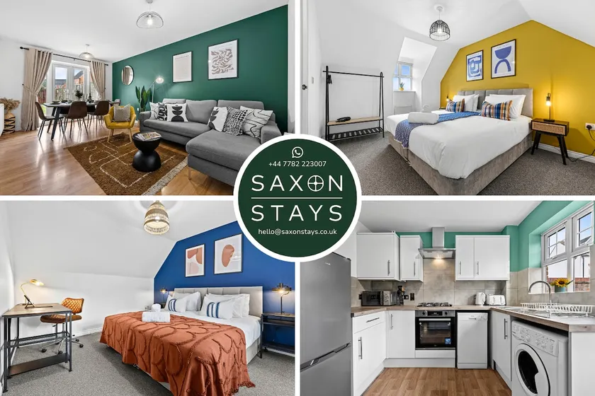 Spacious 6-bedroom house - 3 parking spaces - Superfast Wi-Fi - Close to M5 - Long-stay rates! - Image 1