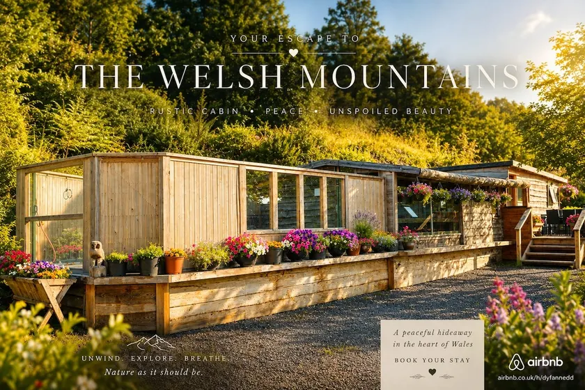 Luxury Welsh wooden cabin - Image 1