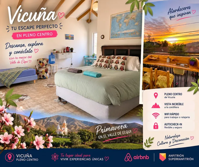 Vicuña Downtown | Balcony and Sunsets - Image 1