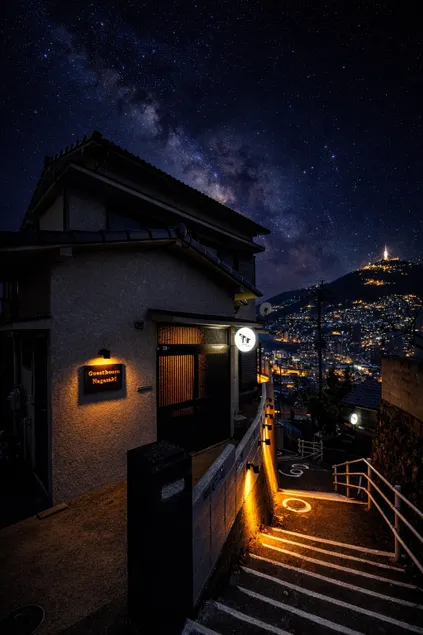 Panoramic Mt Inasa Night View | BBQ | Free Parking - Image 1