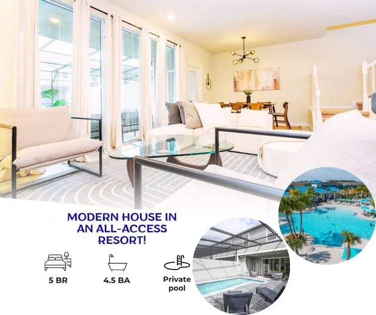 Modern 5-Bedroom Home with Private Pool! - Image 1