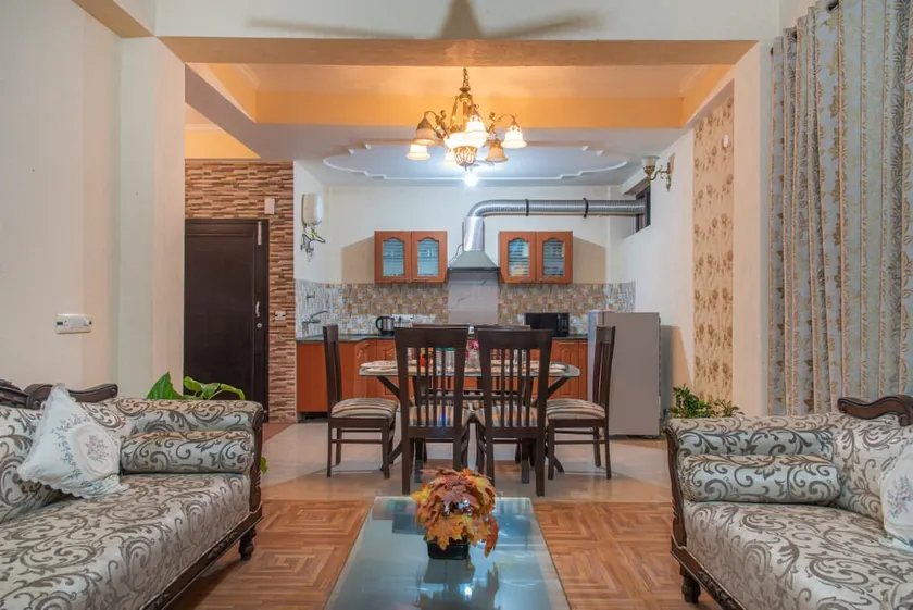 ZEN COVE - 1Bhk Hillview Stay Bonfire Balcony view - Image 1