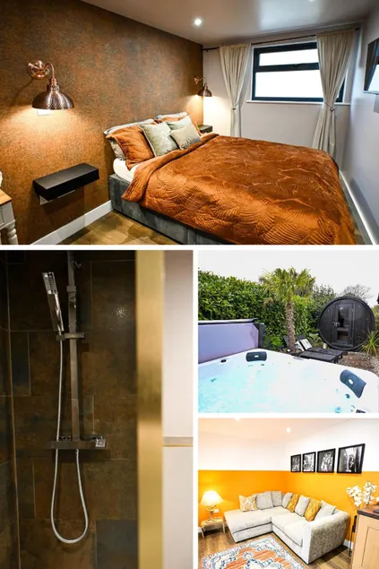 The Hideout - private luxury cabin near the sea with spa, garden area, sea views, and parking - Image 1