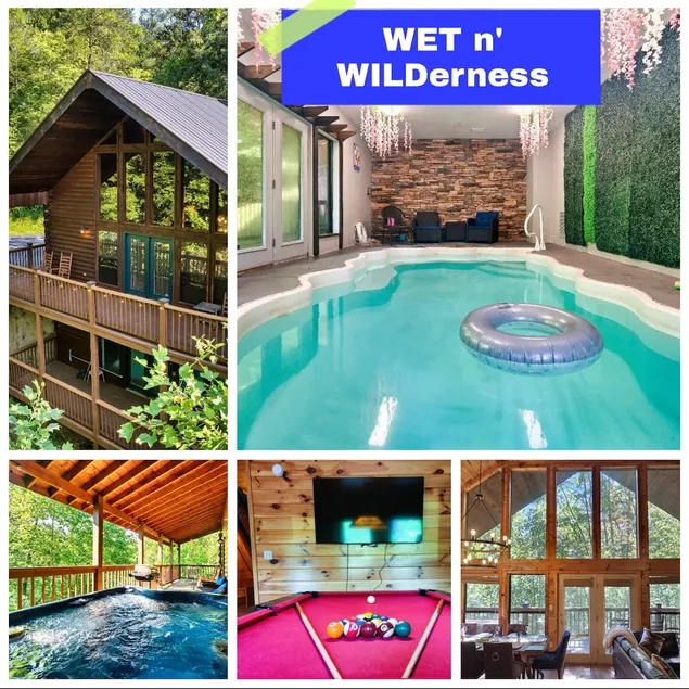 Luxe Indoor-Pool Cabin~4 BedRms~GameRm~HotTub - Image 1