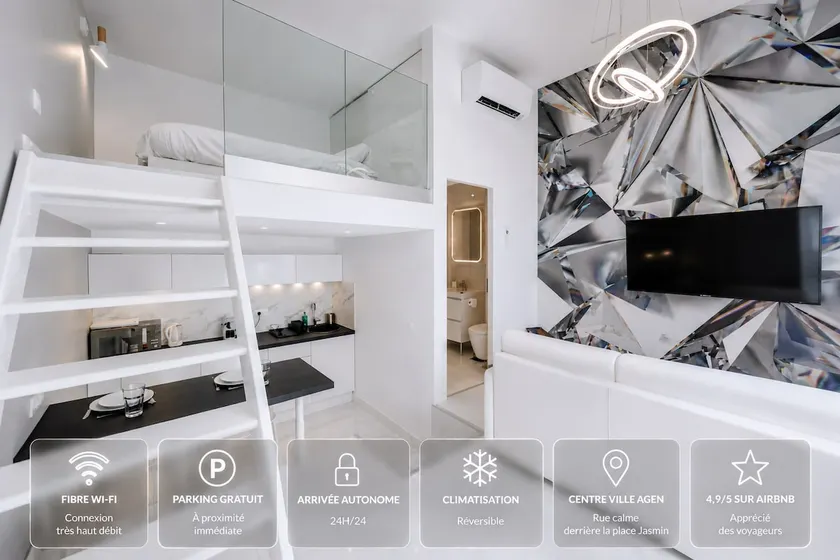 Cristal Loft • Duplex Agen • Netflix & A/C - Image 1