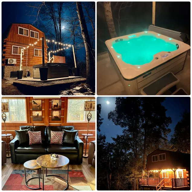 Cozy Cabin Escape w/Hot Tub, King Bed & Fire Pit - Image 1