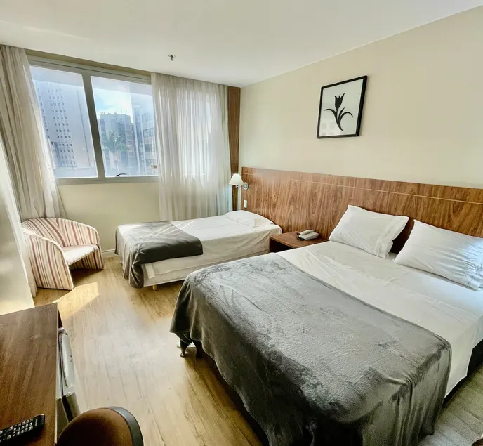 Flat Hotel Go Inn Taguatinga - Casal + cama extra - Image 1