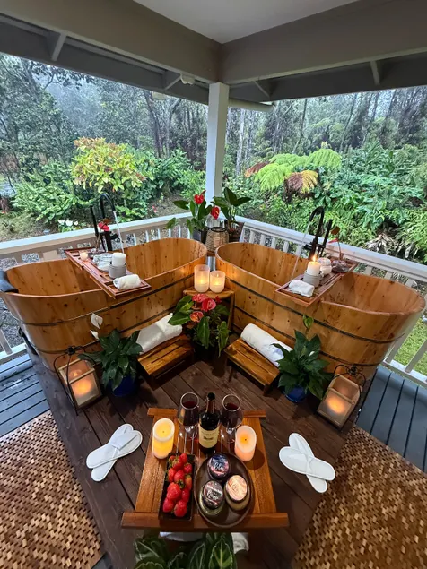 Ohia Lehua Hale-Two Hot Tubs-Fireplace-Fire Table - Image 1