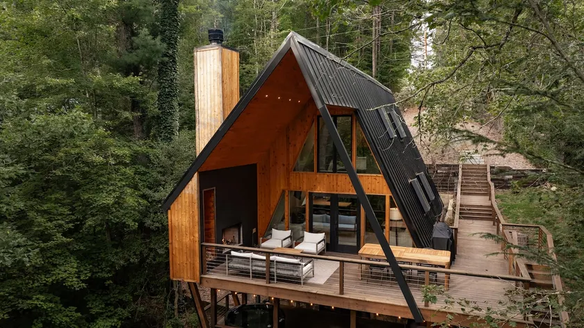 Blue Ridge Triangle: Reimagined A-Frame w/ Hot Tub - Image 1