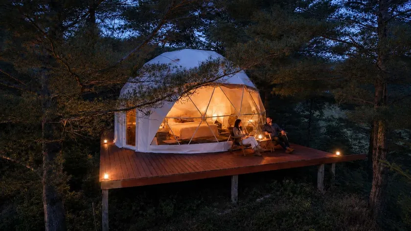 Private Pond Retreat with Dome and 2 Cabins - Image 1