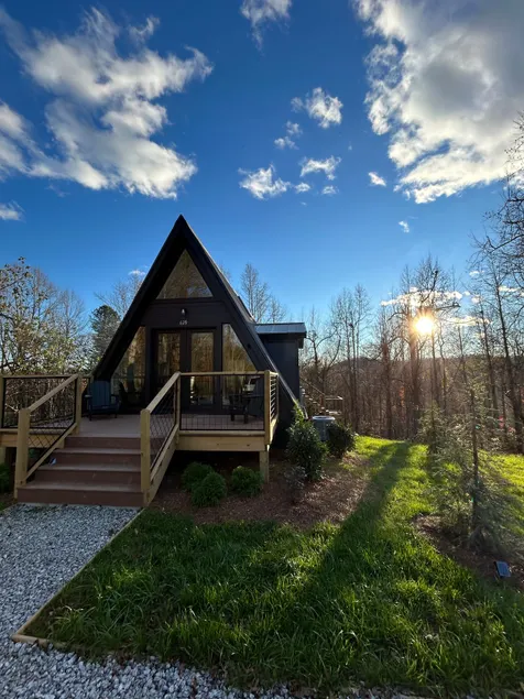 The Coop NEW A-frame Hot Tub, Fire Pit, Loft - Image 1