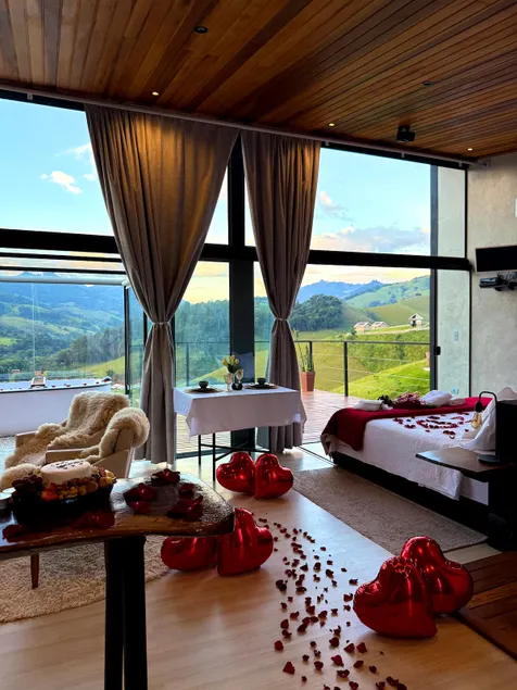 Romantic chalet in São Bento, with a movable bed and coffee - Image 1