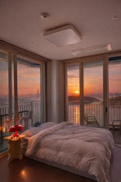 [Aloha Youngjong C] Sunrise and sunset restaurant/panoramic view of the bay/two rooms/8 people possible/self-catering/2 queen beds/ - Image 1