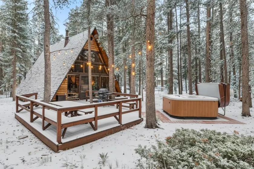 Mountain A-Frame Getaway | Game Room + Hot Tub - Image 1