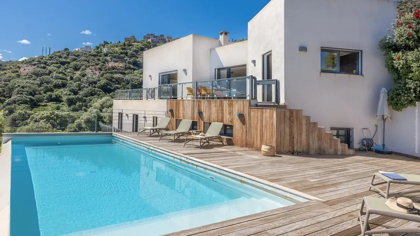 Villa + T2 tilstødende opvarmet pool og spa med havudsigt til 2 til 20 personer - Image 1