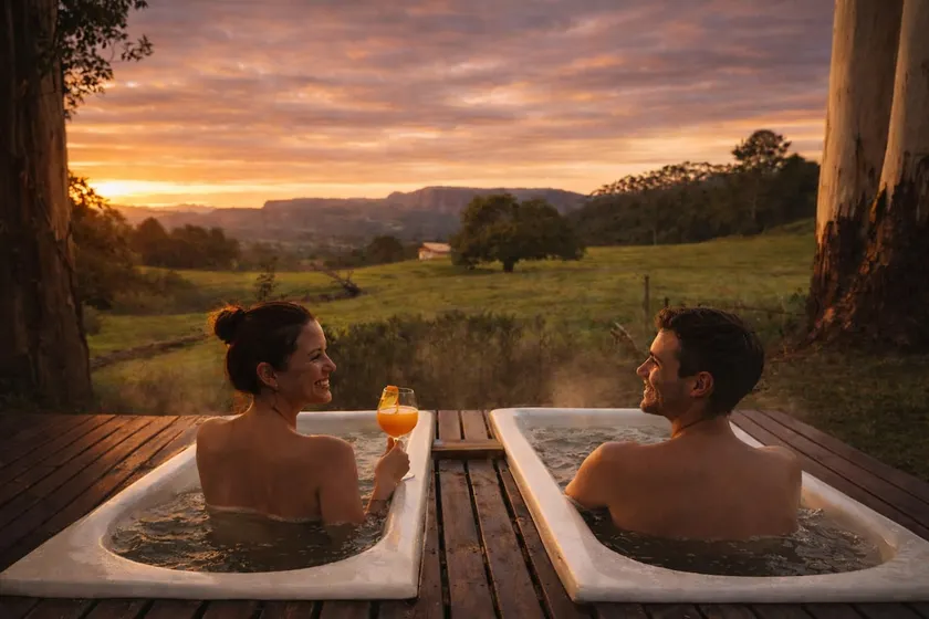 Glamping: Hot Tubs and Mountain Views - Image 1