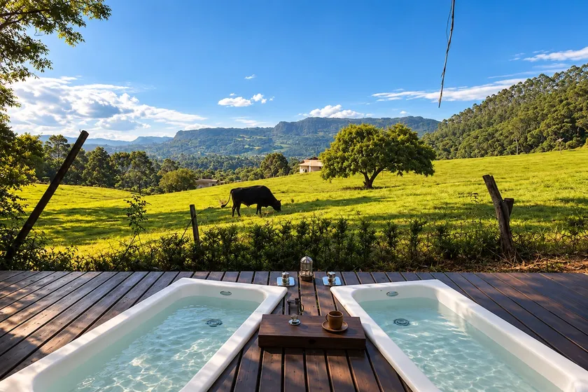 Glamping: Hot Tubs and Mountain Views - Image 1