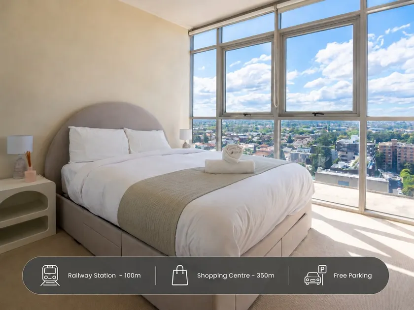 Comfy 1BDR Apartment 3min to Train Station Burwood - Image 1